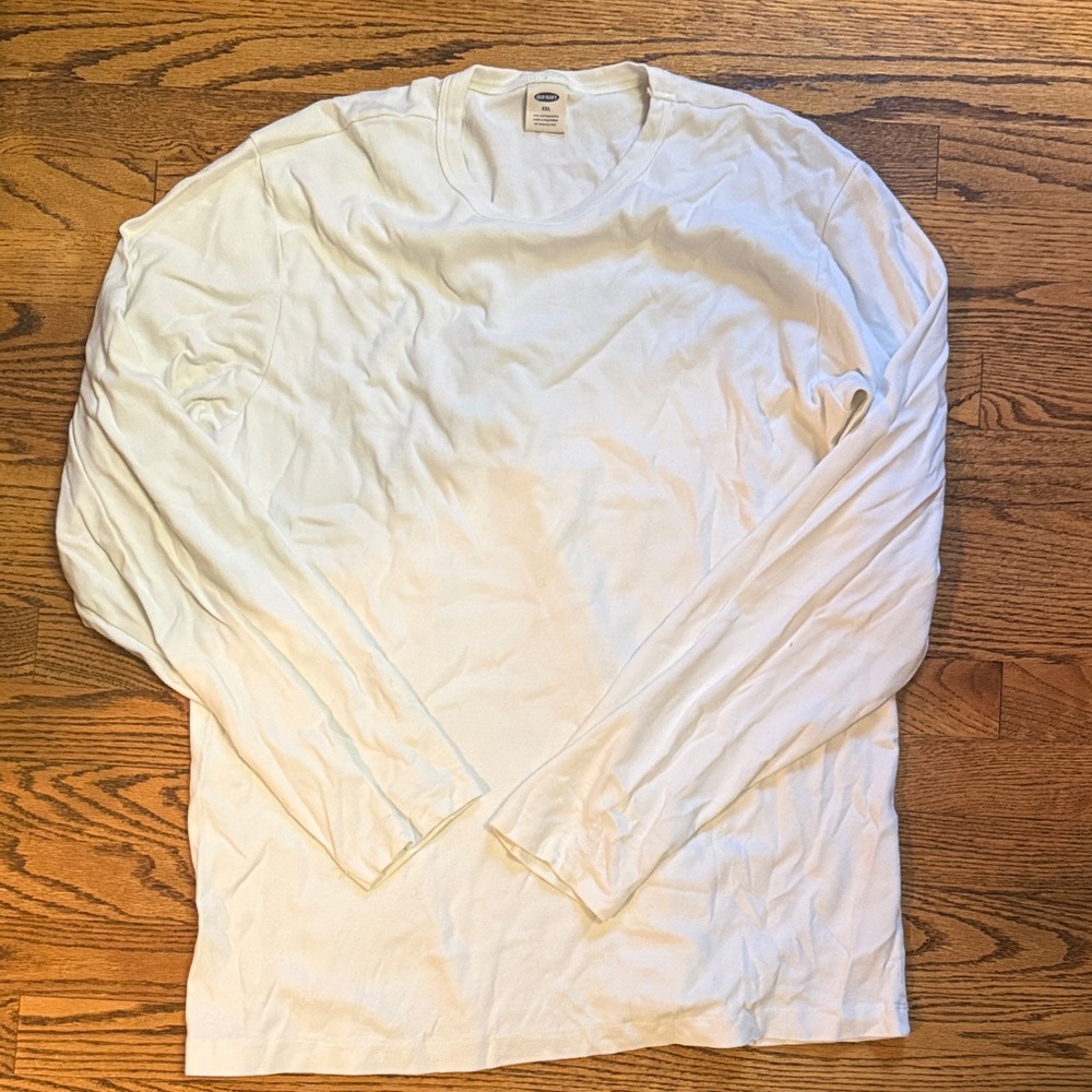 Old Navy White Long Sleeve Tee